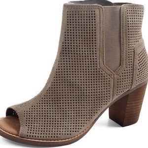 Toms Majorca Peep Toe Booties